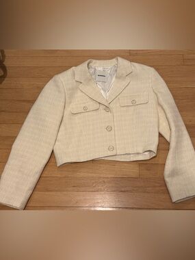 NWT Sandro Tweed Cropped Jacket